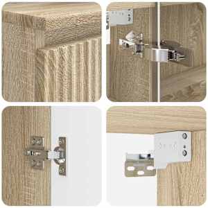 Sada koupelnového nábytku 4 pcs Dub sonoma - obrázek 4
