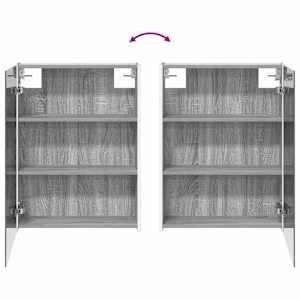 Sada koupelnového nábytku 4 pcs Šedý Sonoma - obrázek 9