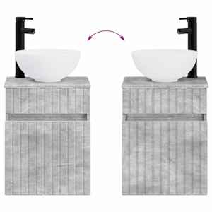Sada koupelnového nábytku 4 pcs Betonově šedá - obrázek 7