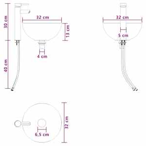 Sada koupelnového nábytku 4 pcs Dub sonoma - obrázek 11