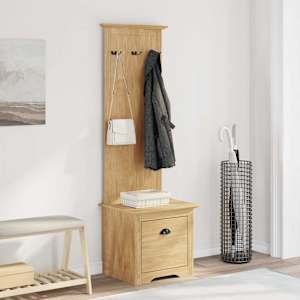 Omara za hodnik s predalom BODO Medeno rjava 50 x 40 x 156,7 cm