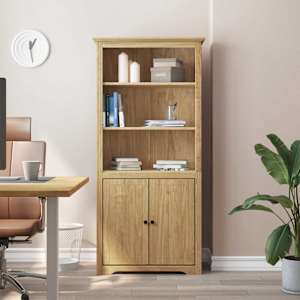Knjižna omara BODO Medeno rjava 82 x 40 x 173 cm