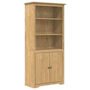 vidaXL Raamatukapp BODO 3 tasandit 82 x 40 x 173 cm Tehispuit Meepruun