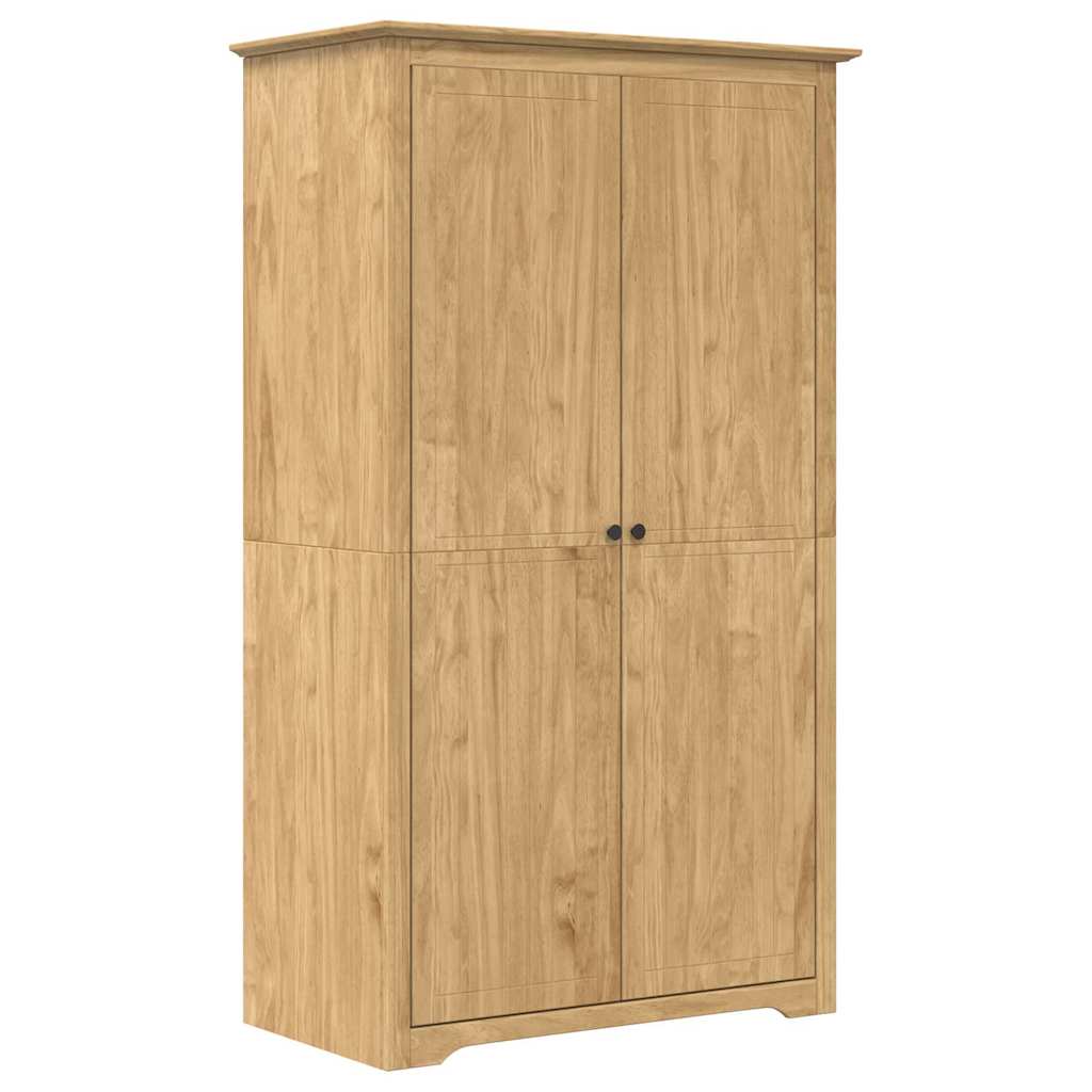 VidaXL Kledingkast Bodo Honing Bruin 53, 5 X 99 X 173 Cm Bewerkt Hout