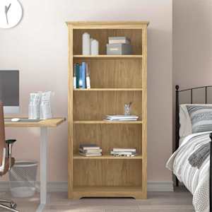 Knjižna omara BODO Medeno rjava 82 x 40 x 173 cm