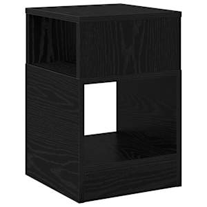 vidaXL Otsalaud Must tamm 30,5 x 30 x 45 cm Tehispuit