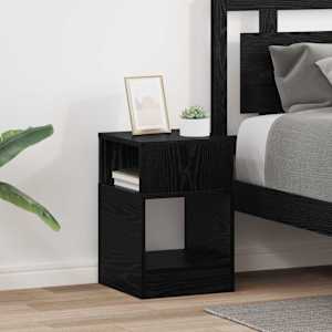 Odkládací stolek 2 pcs Černý dub 30,5 x 30 x 45 cm - obrázek 1