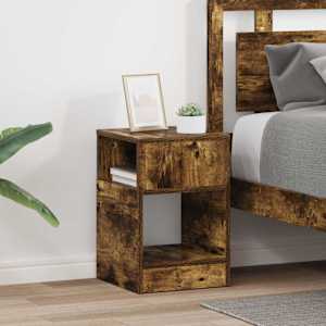 Stranska miza 2 pcs Dimljeni oreh 30,5 x 30 x 45 cm