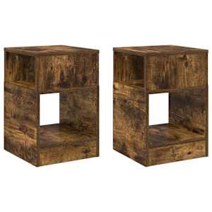 Odkládací stolek 2 pcs Kouřový dub 30,5 x 30 x 45 cm - obrázek 2