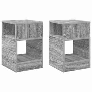 Odkládací stolek 2 pcs Šedá Sonoma 30,5 x 30 x 45 cm - obrázek 2