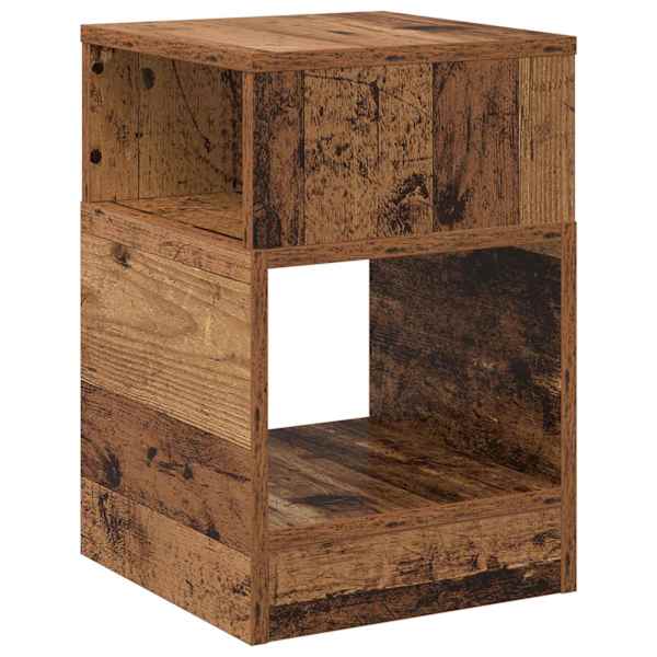vidaXL Otsalaud Vana puit 30,5 x 30 x 45 cm Tehispuit