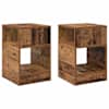 vidaXL Otsalaud 2 tk Vana puit 30,5 x 30 x 45 cm Tehispuit