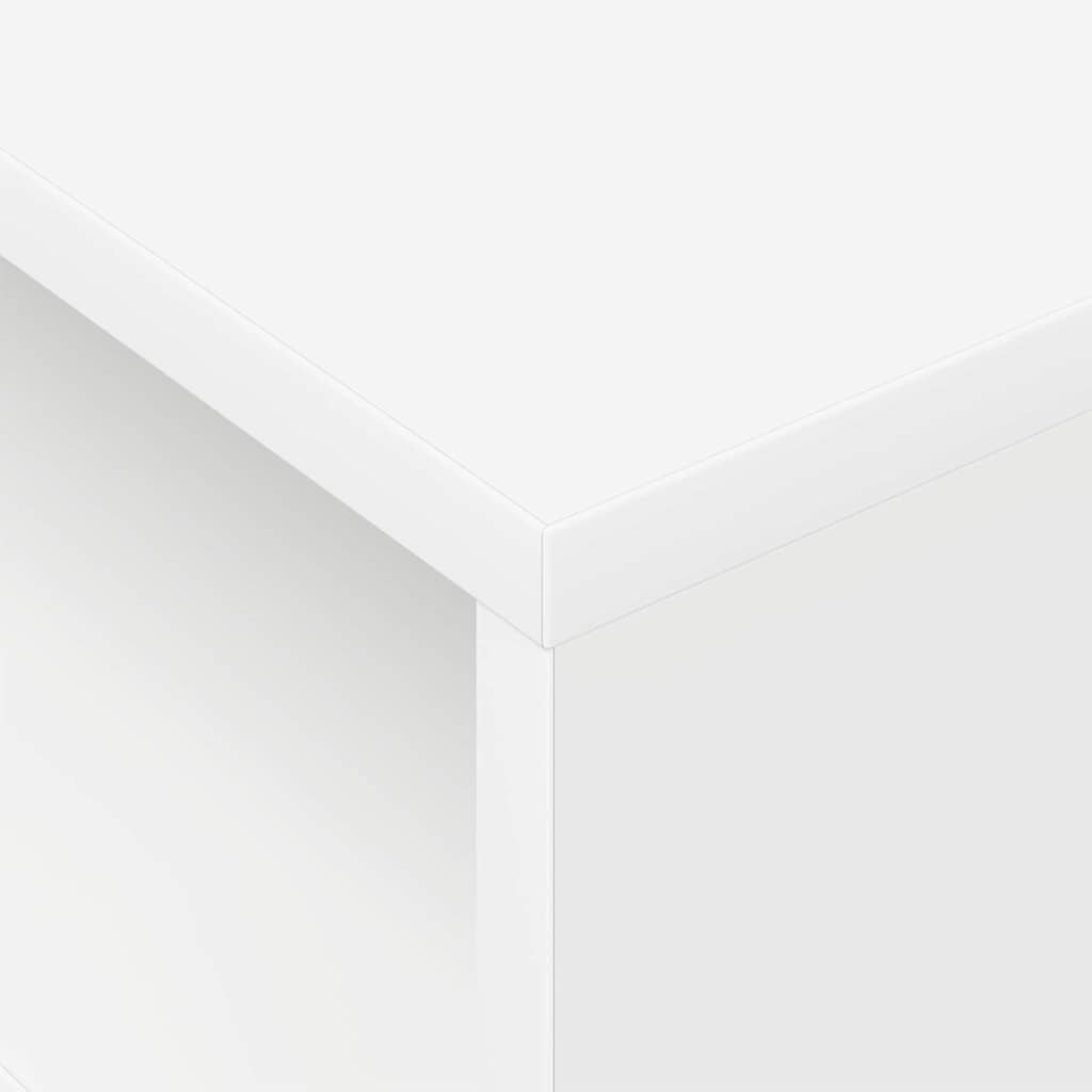 Крайна масичка Бяло 40,5 x 40 x 45 см Инженерно дърво - Image 8