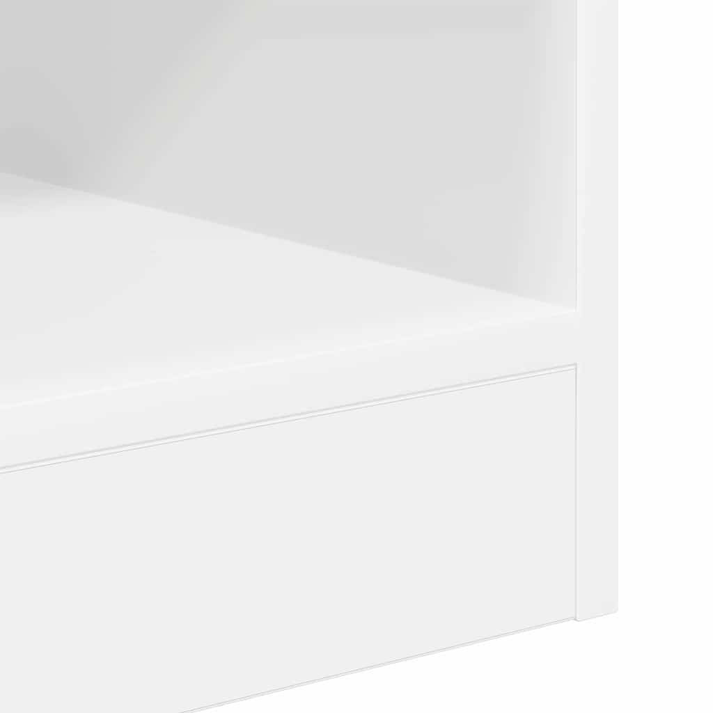 Крайна масичка Бяло 40,5 x 40 x 45 см Инженерно дърво - Image 9