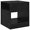 vidaXL Otsalaud Must tamm 40,5 x 40 x 45 cm Tehispuit