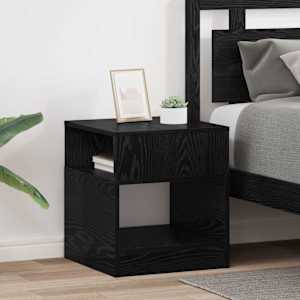 Odkládací stolek 2 pcs Černý dub 40,5 x 40 x 45 cm - obrázek 1