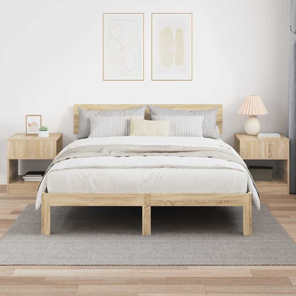 Bijzettafel 2 pcs Sonoma Eiken 40,5 x 40 x 45 cm Bewerkt hout | luizaXL | Dé meubelwinkel voor elk interieur Bijzettafel 2 pcs Sonoma Eiken 40,5 x 40 x 45 cm Bewerkt hout - Afbeelding 4