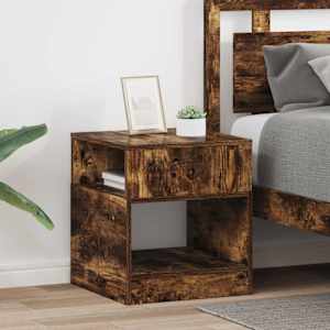 Stranska miza 2 pcs Dimljeni oreh 40,5 x 40 x 45 cm