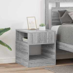 Stranska miza 2 pcs Siva Sonoma 40,5 x 40 x 45 cm