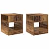 vidaXL Otsalaud 2 tk Vana puit 40,5 x 40 x 45 cm Tehispuit