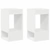 vidaXL Otsalaud 2 tk Valge 30 x 30 x 56 cm Tehispuit