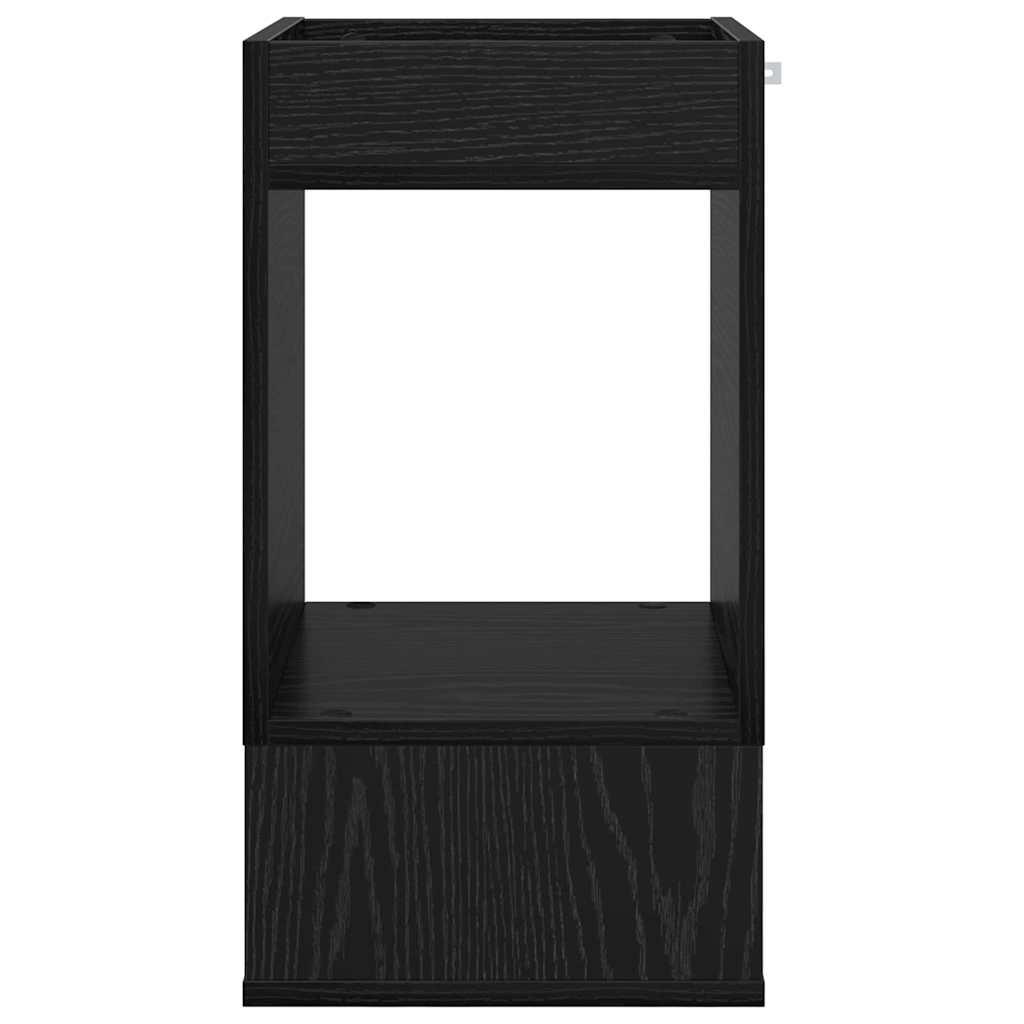 Stranska miza 2 pcs Črna Orehovina 30 x 30 x 56 cm - slika 6