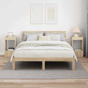 Odkládací stolek 2 pcs Sonoma dub 30 x 30 x 56 cm - obrázek 4