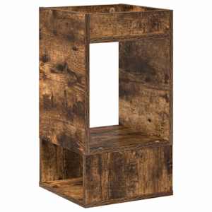 vidaXL Otsalaud Suitsetatud tamm 30 x 30 x 56 cm Tehispuit