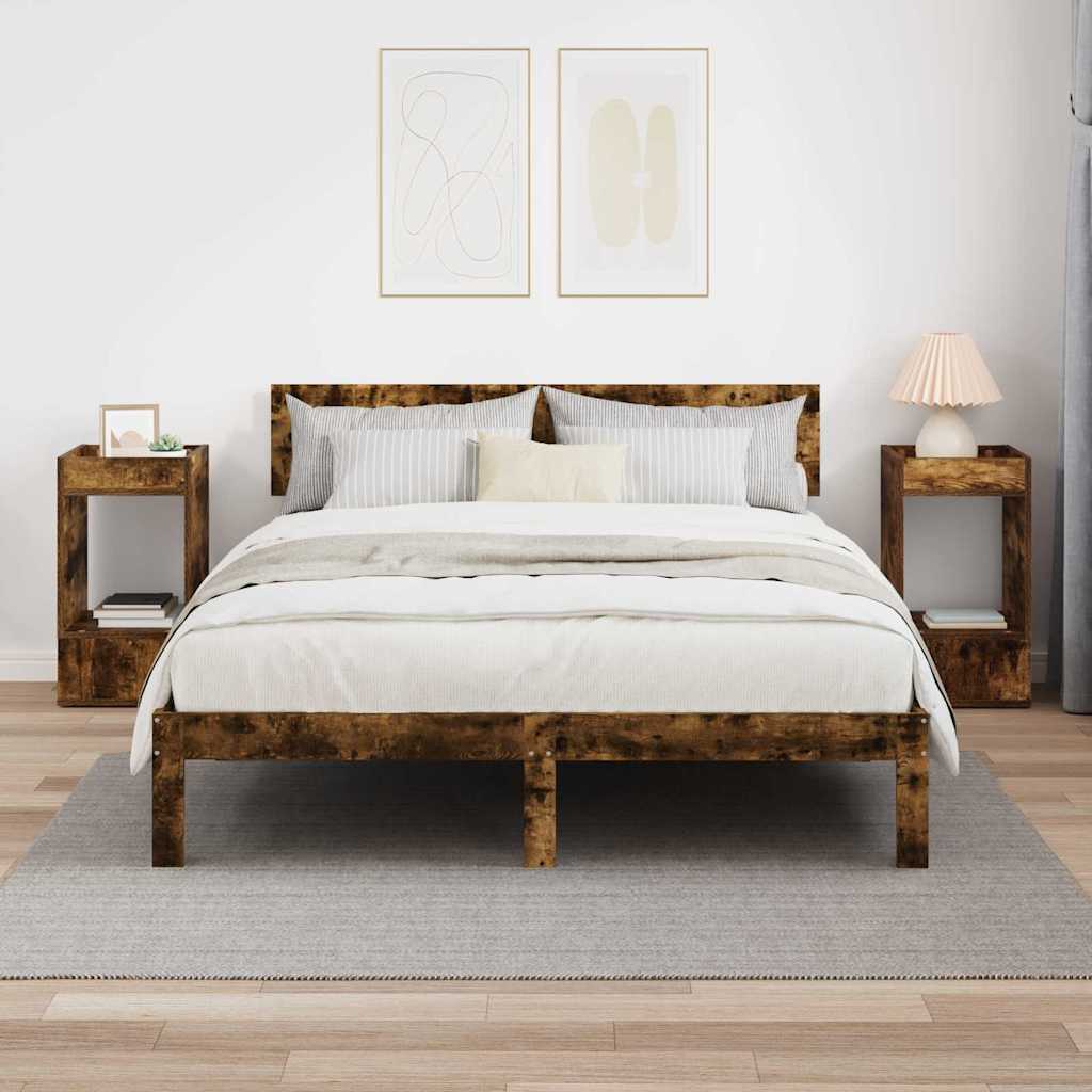 Stranska miza 2 pcs Dimljeni oreh 30 x 30 x 56 cm - slika 4