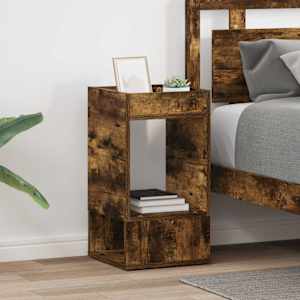 Stranska miza 2 pcs Dimljeni oreh 30 x 30 x 56 cm