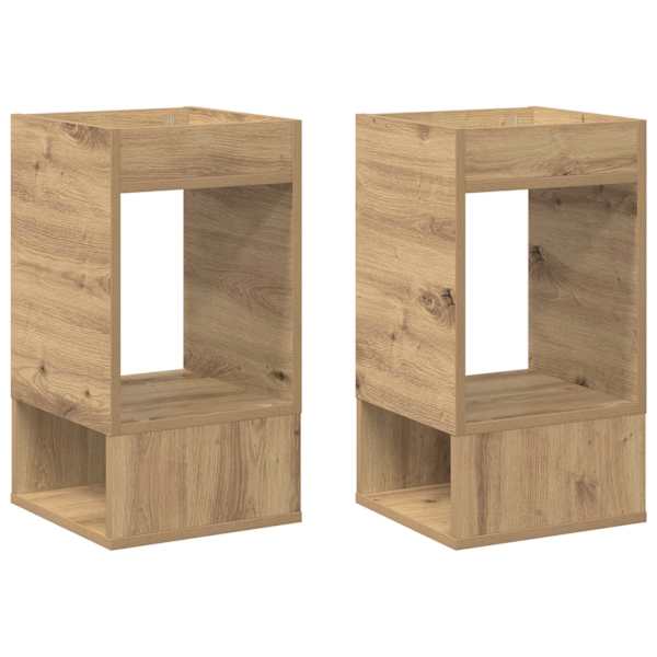 vidaXL Otsalaud 2 tk K&auml;sit&ouml;&ouml;puu 30 x 30 x 56 cm Tehispuit