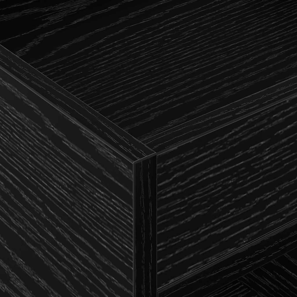 Stranska miza 2 pcs Črna Orehovina 40 x 40 x 56 cm - slika 8