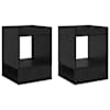 vidaXL Otsalaud 2 tk Must tamm 40 x 40 x 56 cm Tehispuit