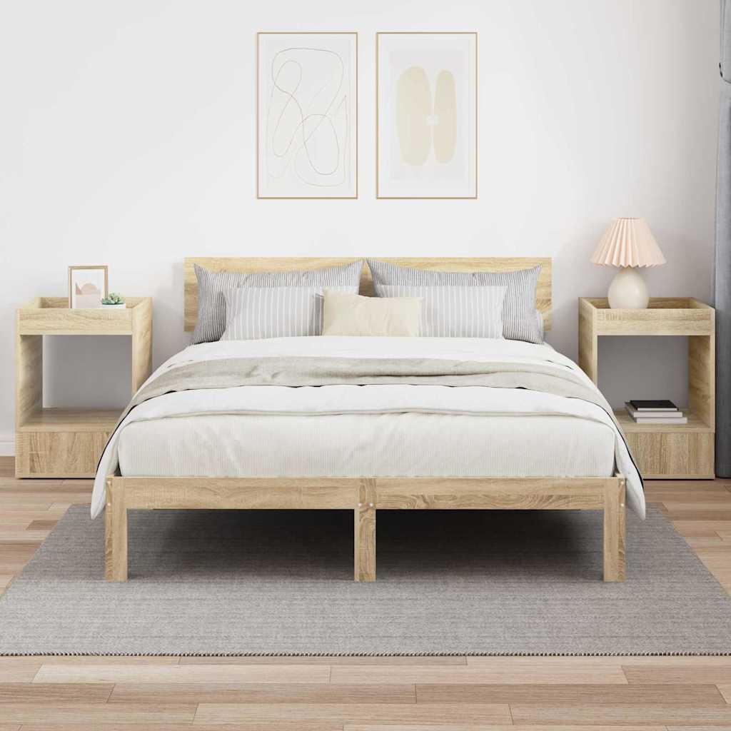 Stranska miza 2 pcs Sonoma hrast 40 x 40 x 56 cm - slika 4