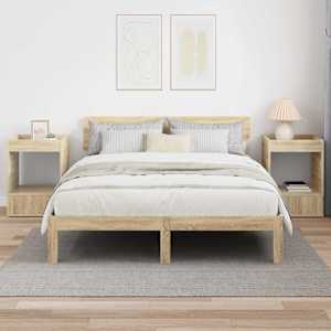 Odkládací stolek 2 pcs Sonoma dub 40 x 40 x 56 cm - obrázek 4