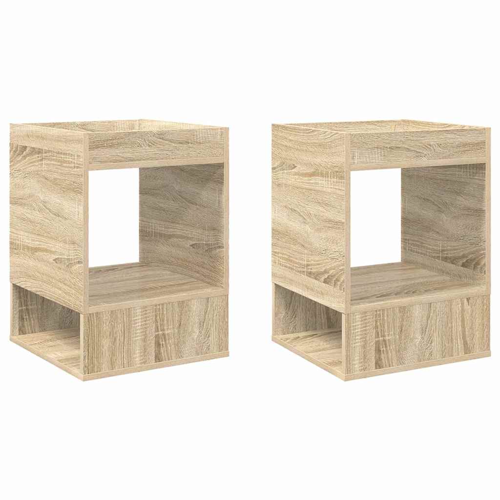 Stranska miza 2 pcs Sonoma hrast 40 x 40 x 56 cm - slika 2