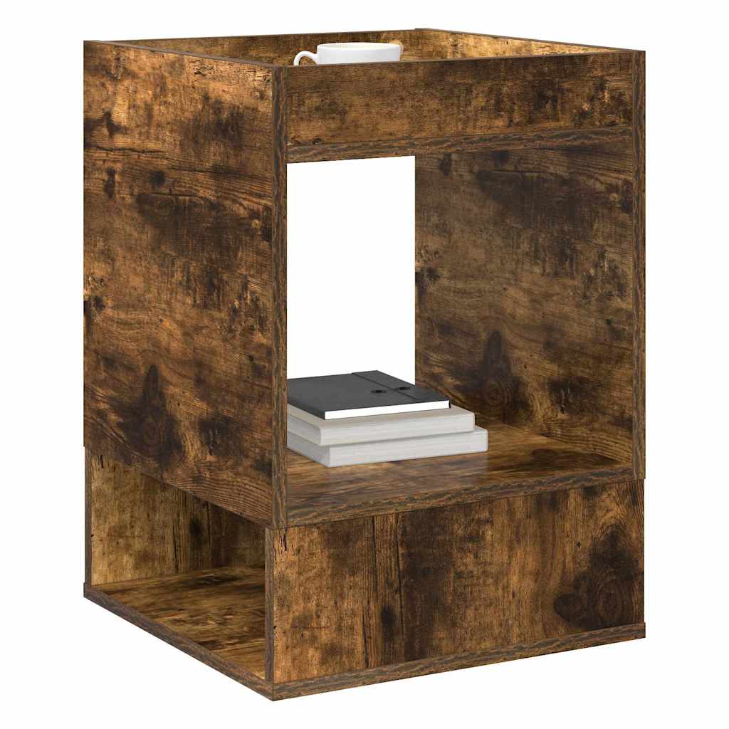 Stranska miza Dimljeni oreh 40 x 40 x 56 cm Konstruiran les - slika 3