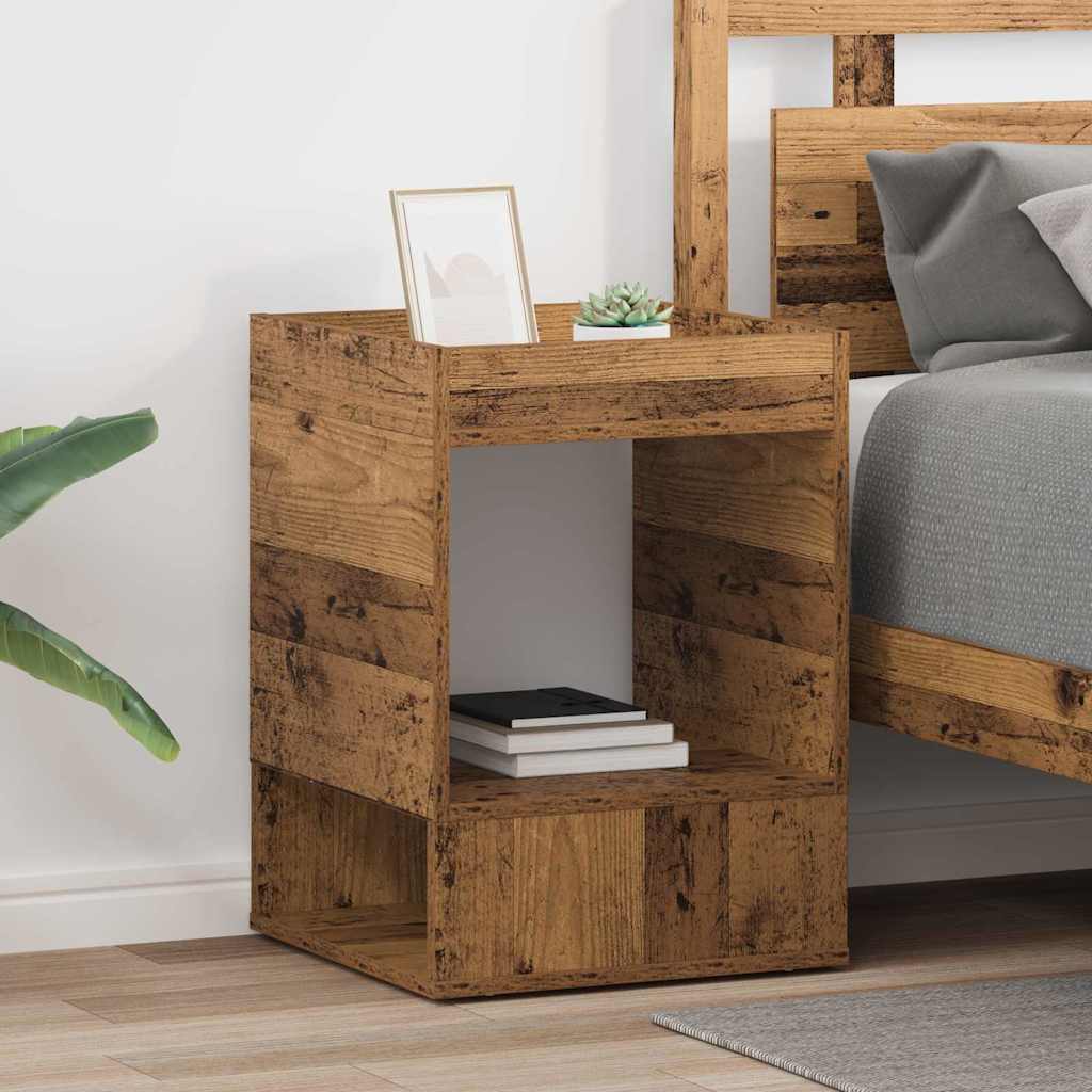 vidaXL Beistelltisch 2 pcs Altholz 40 x 40 x 56 cm Holzwerkstoff