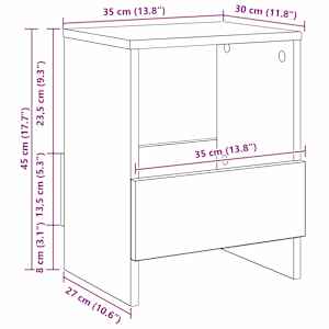 Regál na časopisy 2 pcs Betonově šedá 35 x 30 x 45 cm - obrázek 13
