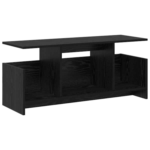 vidaXL Telerialus 102 x 35 x 45 cm Must tamm Tehispuit