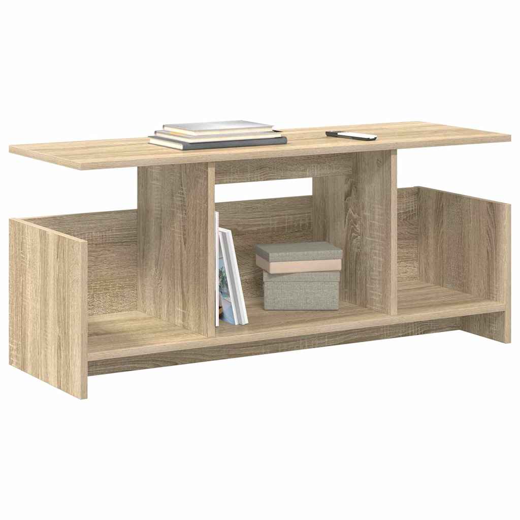 vidaXL TV-standaard Sonoma Eiken 102 x 35 x 45 cm Bewerkt hout