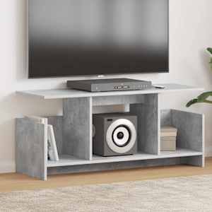 TV stojalo Betonsko siva 102 x 35 x 45 cm Konstruiran les