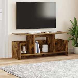 Televizní stojan Kouřový dub 102 x 35 x 45 cm kompozitní dřevo - obrázek 4