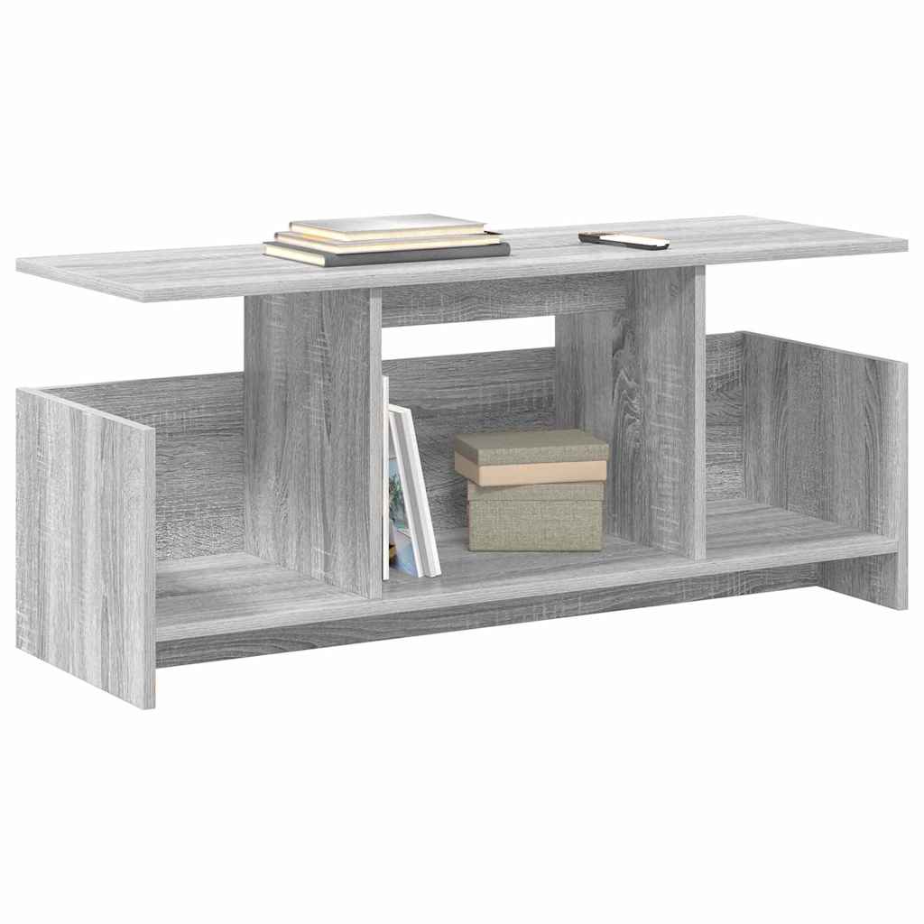 vidaXL TV-standaard Grijs Sonoma 102 x 35 x 45 cm Bewerkt hout
