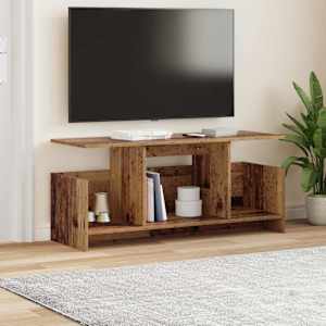Televizní stojan Staré dřevo 102 x 35 x 45 cm kompozitní dřevo - obrázek 4