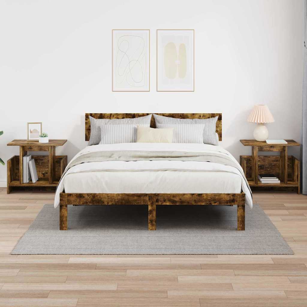 Telerialus 2 pcs Suitsetatud tamm 50 x 35 x 45 cm Tehispuit 4 Kõik vajalik sinu aeda ja koju! Telerialus 2 pcs Suitsetatud tamm 50 x 35 x 45 cm Tehispuit - Image 4