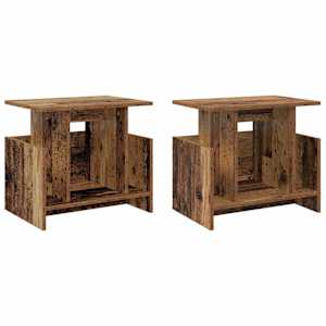 Televizní stojan 2 pcs Staré dřevo 50 x 35 x 45 cm - obrázek 2