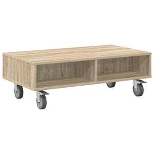 Stolek s koly Sonoma dub 90 x 50 x 30 cm kompozitní dřevo - obrázek 2