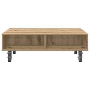 Stolek s koly Artisanový dub 90 x 50 x 30 cm kompozitní dřevo - obrázek 5