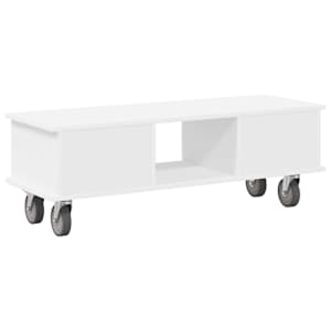 Televizní stojan Bílá 100 x 35 x 35 cm kompozitní dřevo - obrázek 7
